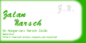 zalan marsch business card